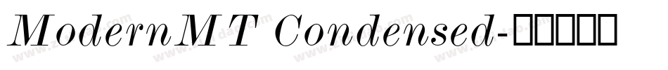 ModernMT Condensed字体转换